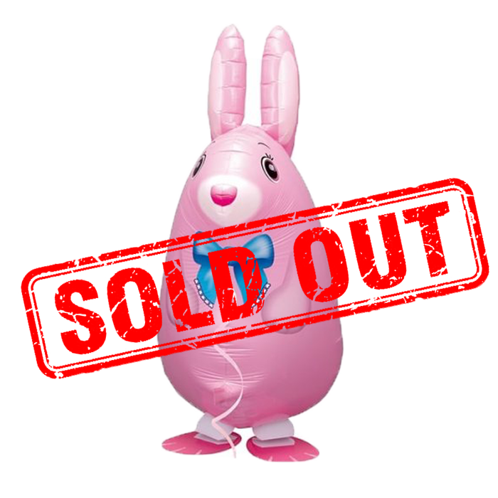 Pink Rabbit Walking Pet Animal Balloon